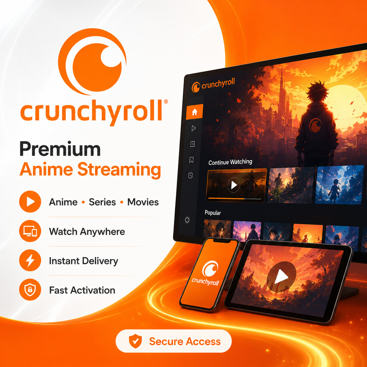 Crunchyroll Premium Subscription