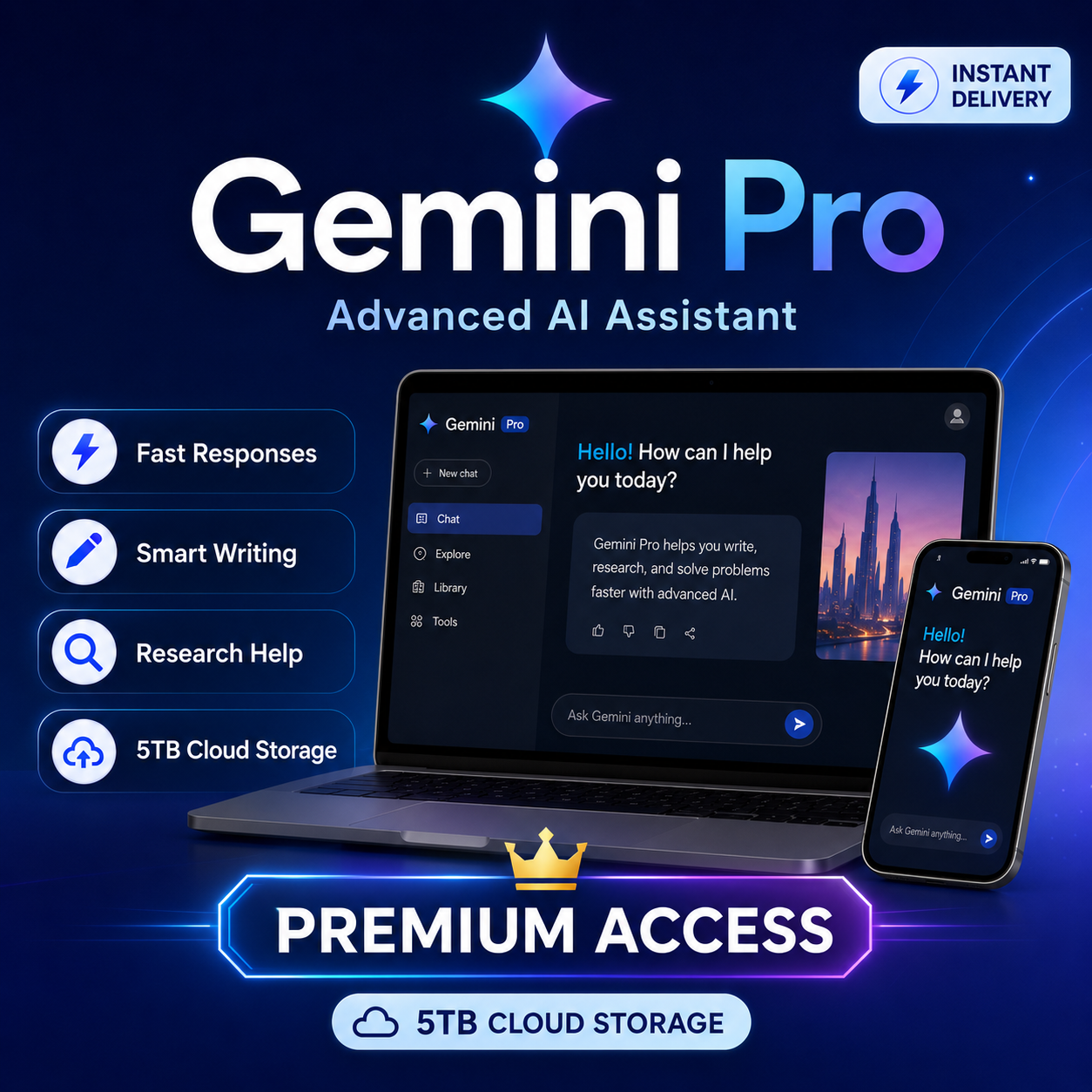 Gemini Pro Premium Access