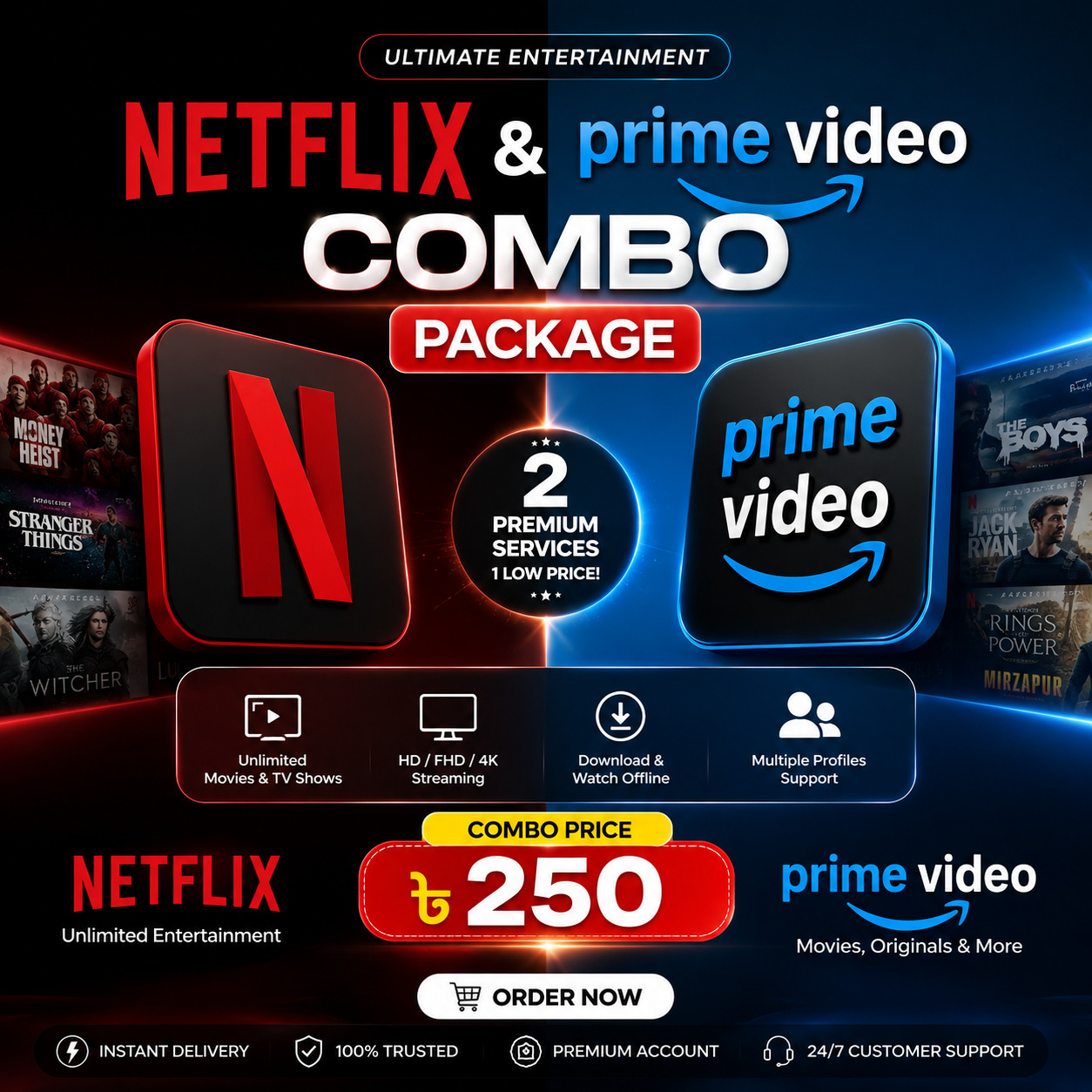 Netflix + Prime Video Combo Offer